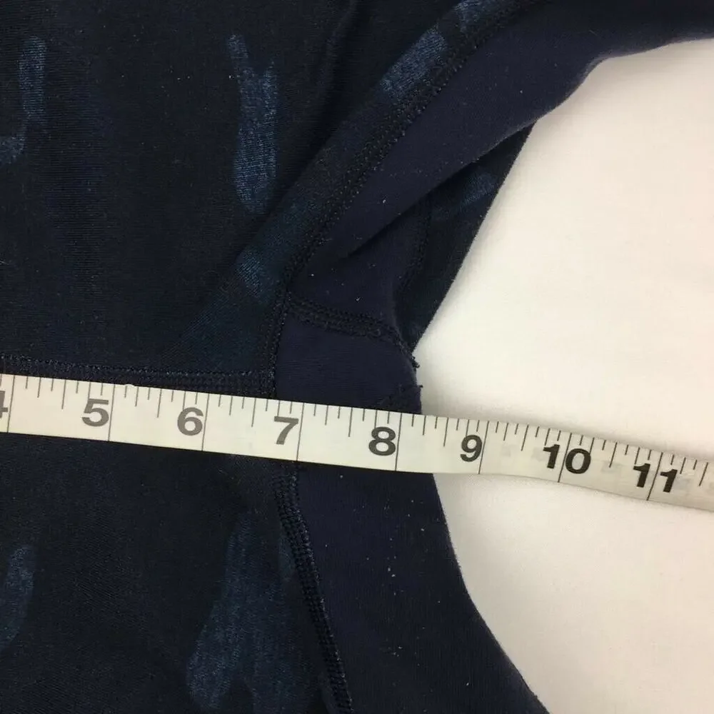 Lululemon Wunder Under Crop *Full-On Luon Blue Camo Camouflage Low Rise Size 2